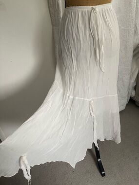 Linda Lundstrom Lagenlook Boho Pirate Maxi Skirt Vintage Size 18